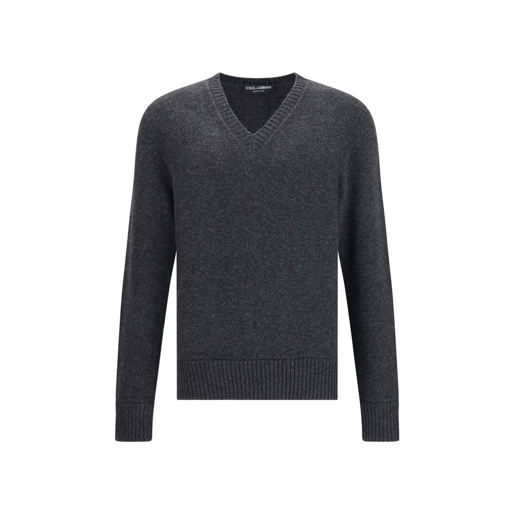 Dolce & Gabbana Graues Woll-Sweatshirt aus Fleece