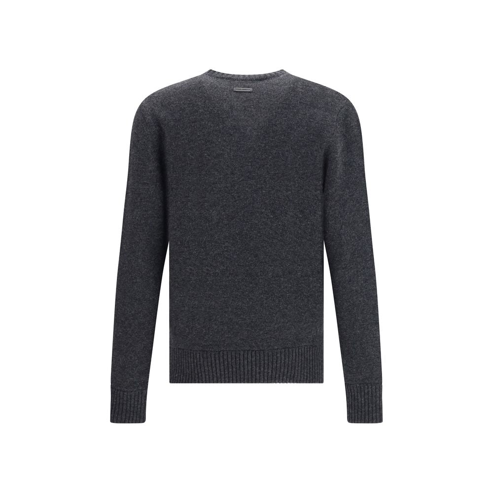 Dolce & Gabbana Graues Woll-Sweatshirt aus Fleece