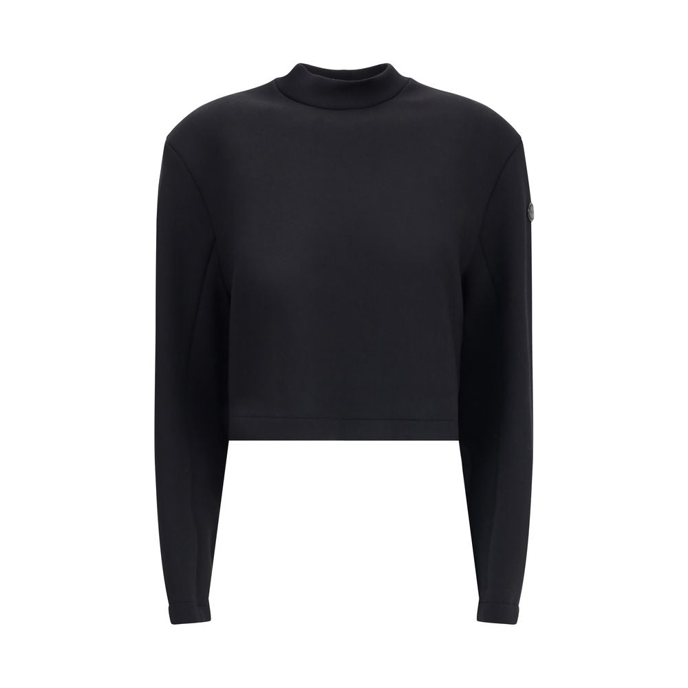 MONCLER x EDWARD ENNINFUL Schwarzes Viskose-Sweatshirt