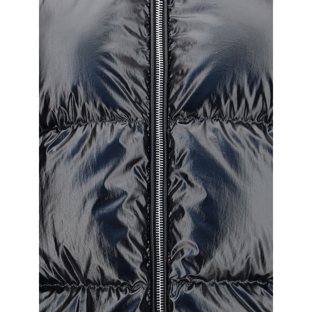 MONCLER x EDWARD ENNINFUL Vollständig gefütterte Jacke aus schwarzem Polyamid