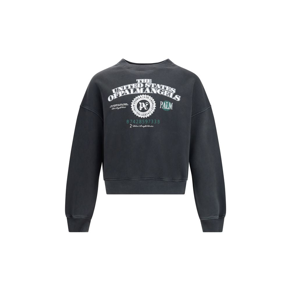 Palm Angels Schwarzer Baumwoll-Sweatshirt