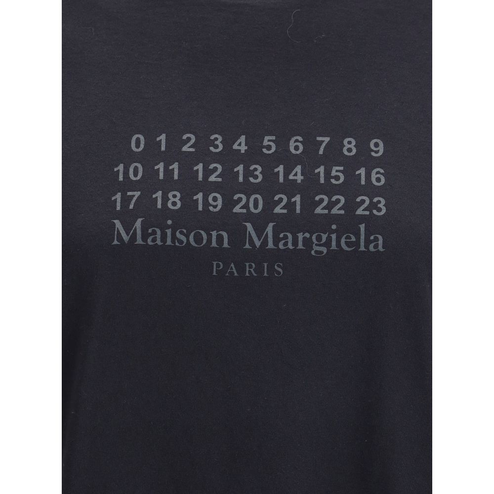 Margiela Schwarzes Baumwoll-T-Shirt