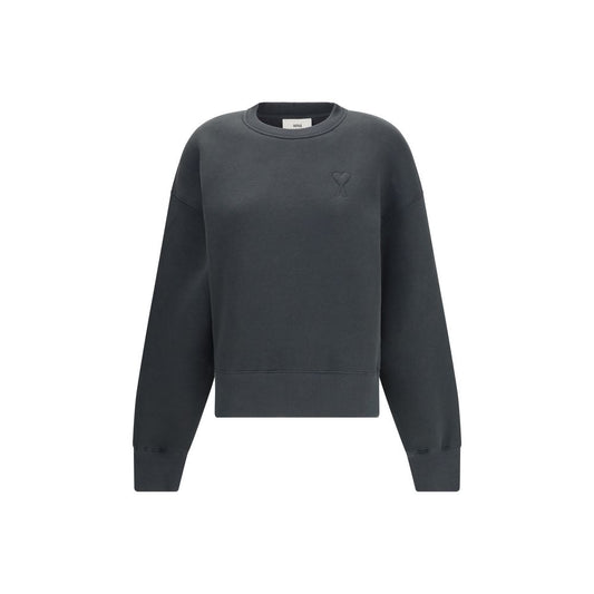 Ami Paris Graues Baumwoll-Sweatshirt