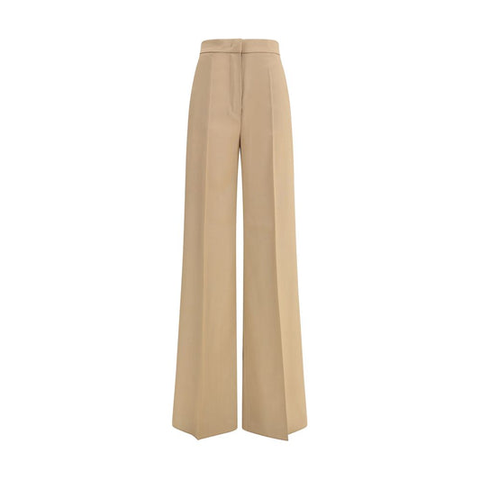 Max Mara Beige Wollhose aus Fleece für den Alltag