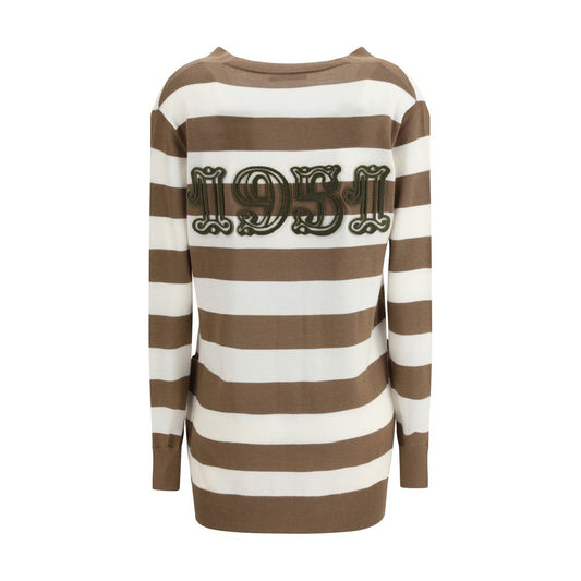 Max Mara Brauner Woll-Fleece-Cardigan