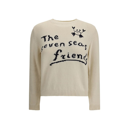 Max Mara Baumwoll-Sweatshirt in Creme