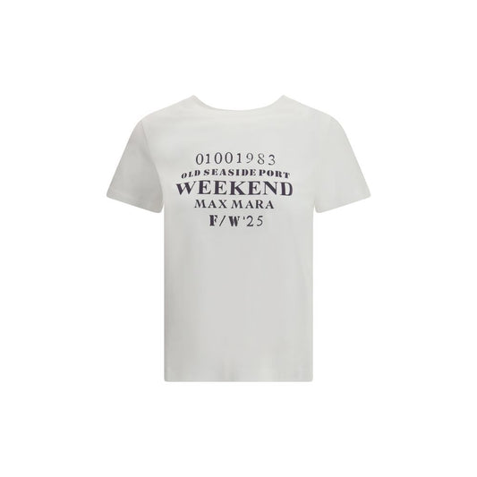 Max Mara Weißes Baumwoll-T-Shirt