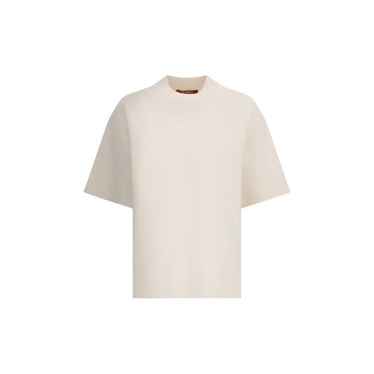 Max Mara Weißes Polyester-T-Shirt