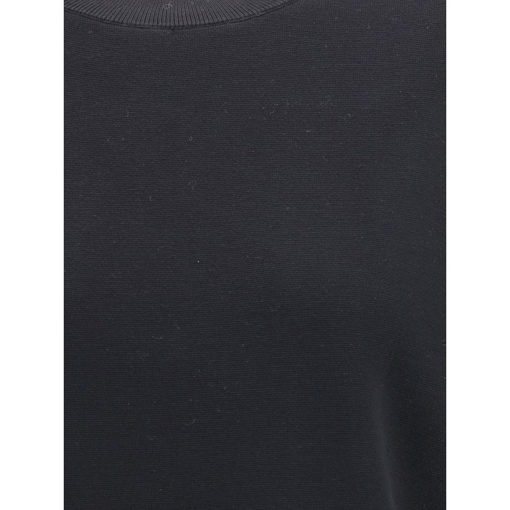 Max Mara Schwarzes Polyester-T-Shirt
