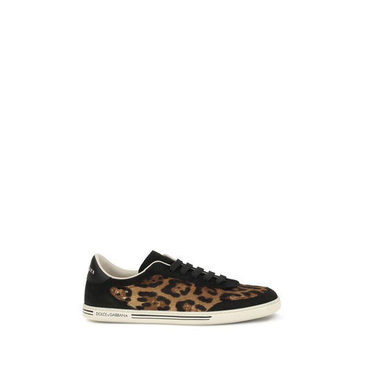 Dolce & Gabbana Bunte Low-Top-Sneaker aus Lammleder Ovis Aries Aries