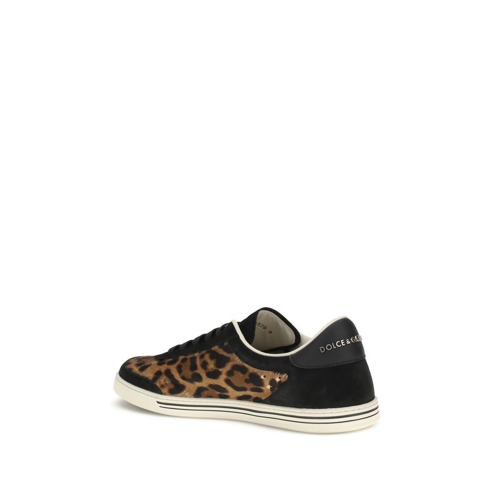 Dolce & Gabbana Bunte Low-Top-Sneaker aus Lammleder Ovis Aries Aries