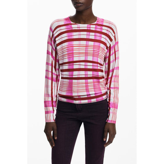 Desigual Rosa Viskose-Damenpullover