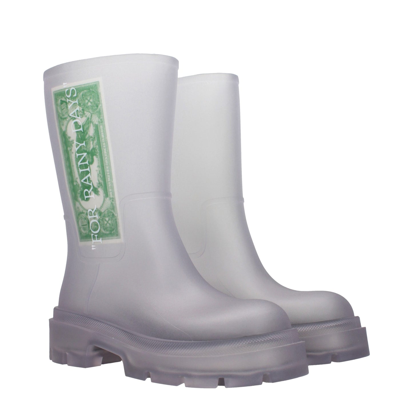 Off-White Transparente Pvc-Stiefeletten