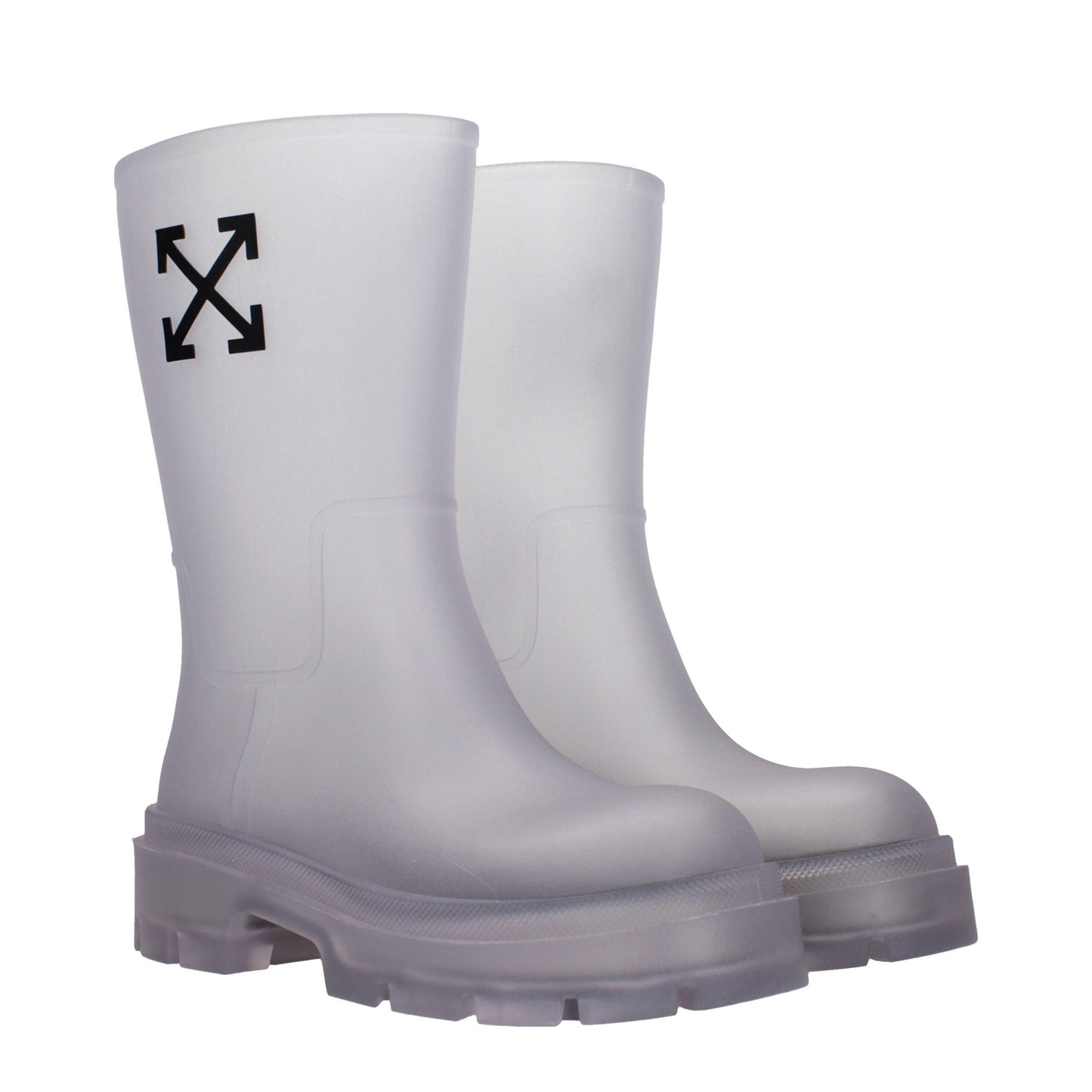 Off-White Transparente Pvc-Stiefeletten