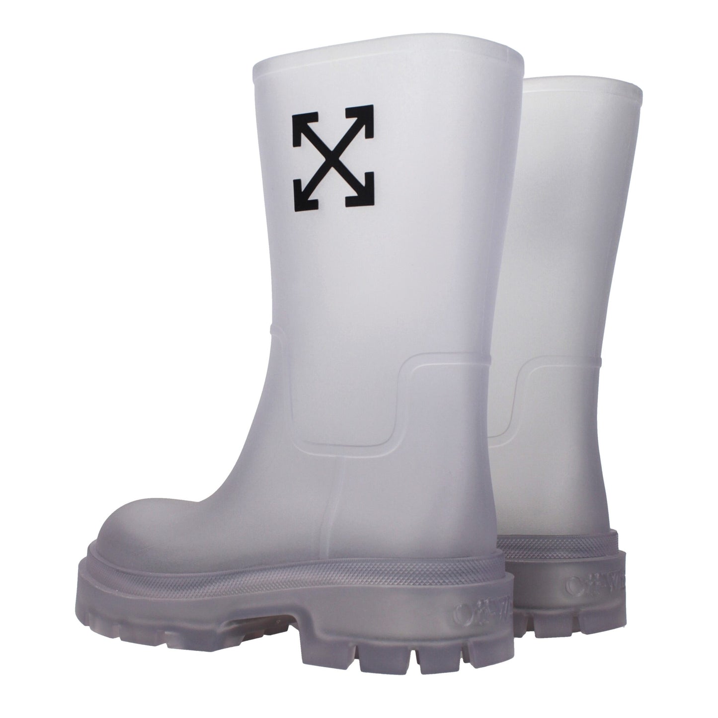 Off-White Transparente Pvc-Stiefeletten