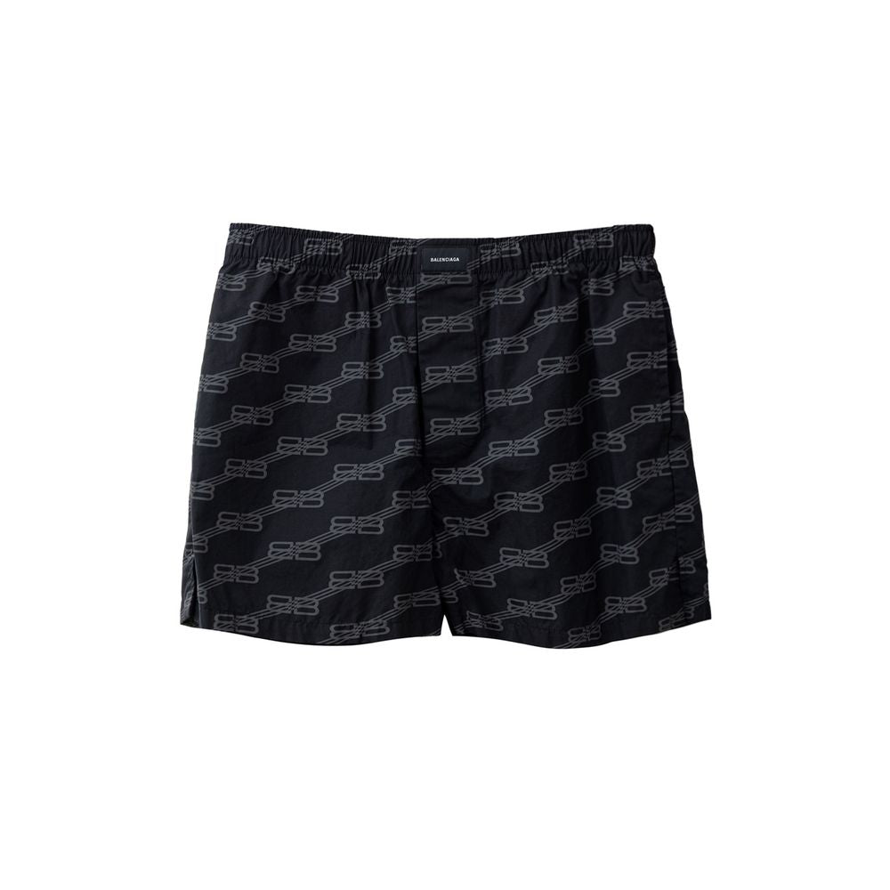Balenciaga Schwarze Baumwoll-Bermuda-Shorts