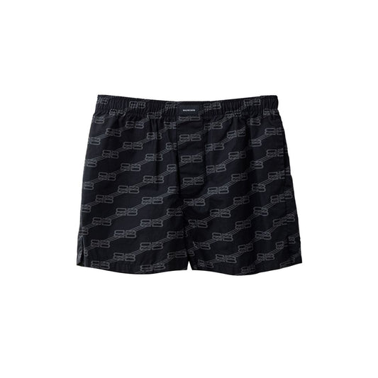 Balenciaga Schwarze Baumwoll-Bermuda-Shorts