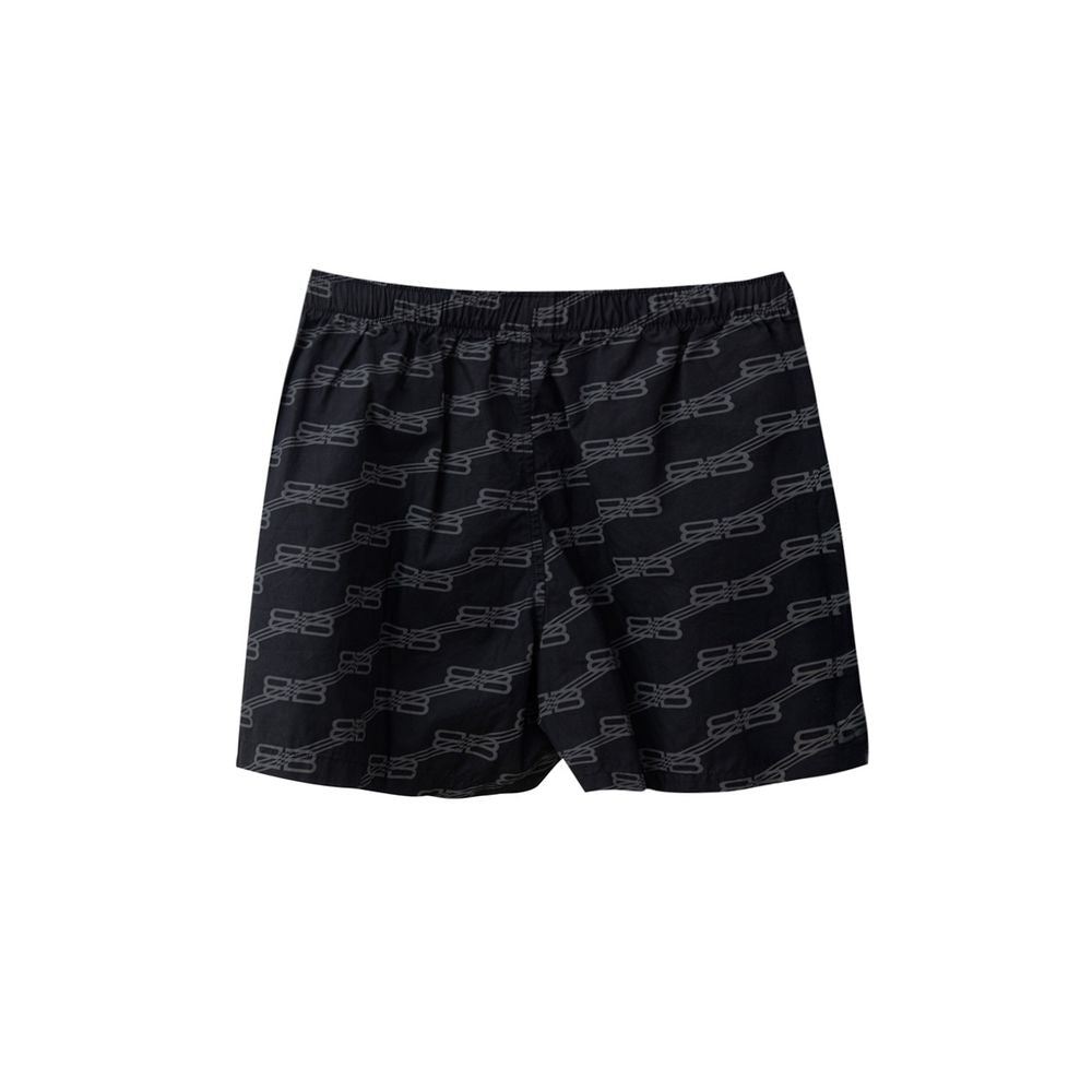 Balenciaga Schwarze Baumwoll-Bermuda-Shorts