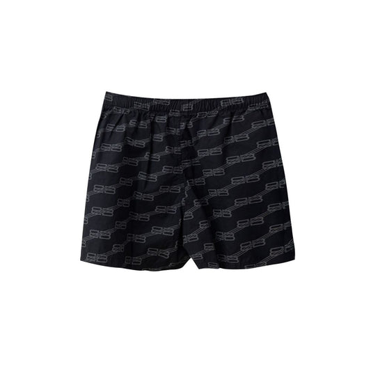 Balenciaga Schwarze Baumwoll-Bermuda-Shorts
