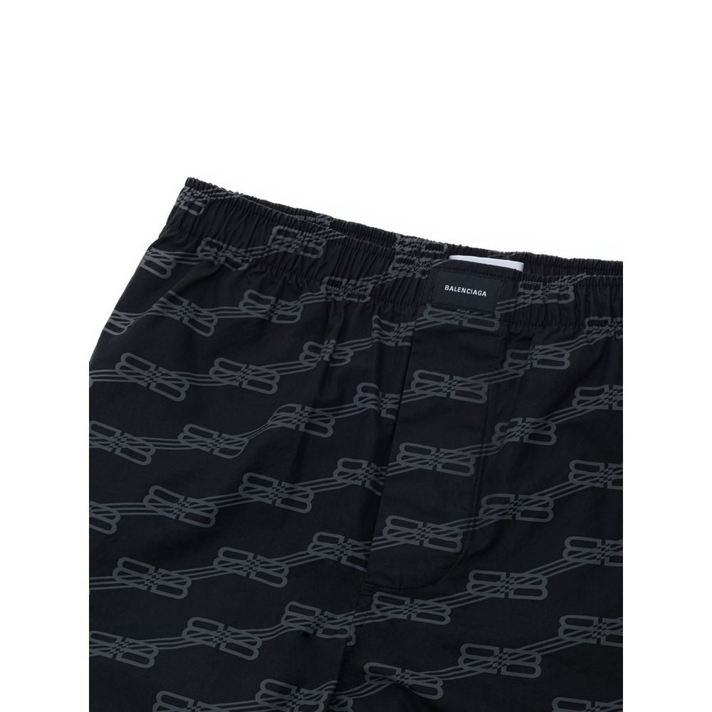 Balenciaga Schwarze Baumwoll-Bermuda-Shorts