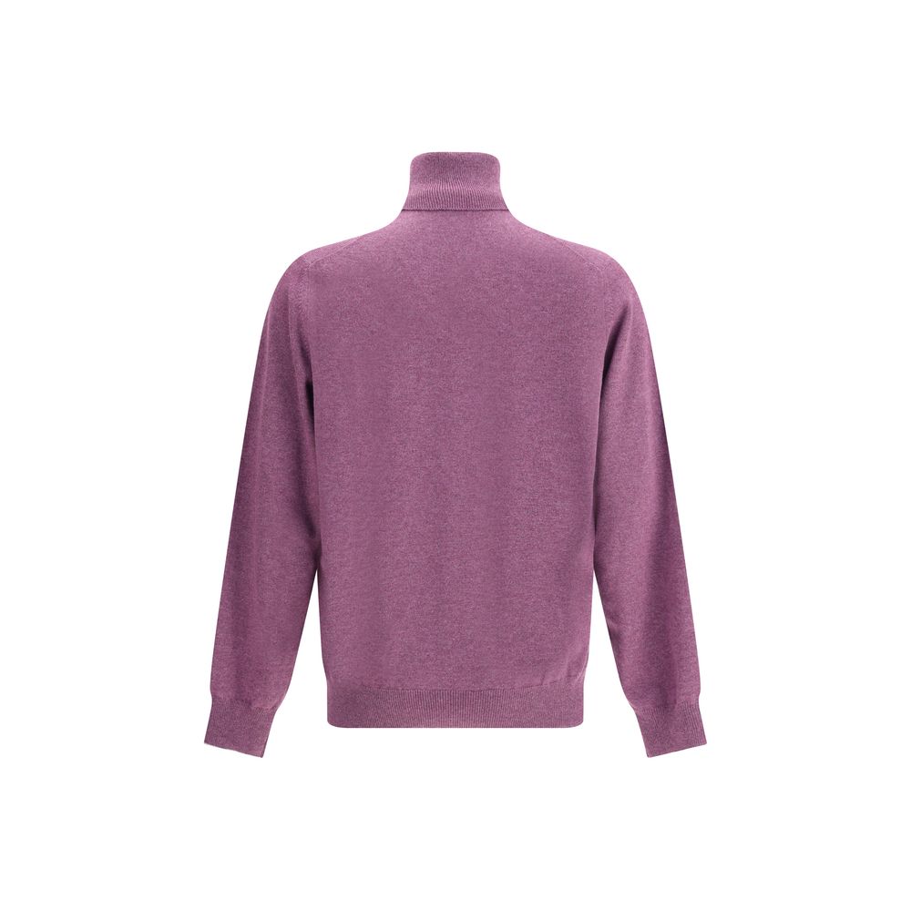 Brunello Cucinelli Lila Kaschmir-Pullover aus reinem Kaschmir