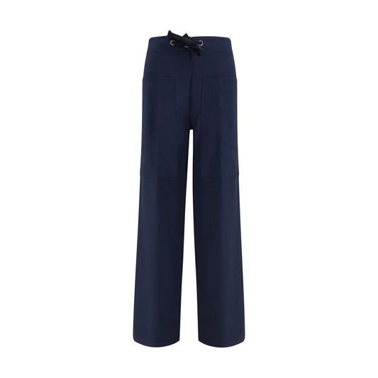 Forte_Forte Casual-Hose aus Baumwolle in Blau