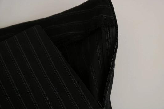 BENCIVENGA Schwarze Straight Dress Hose mit hoher Taille