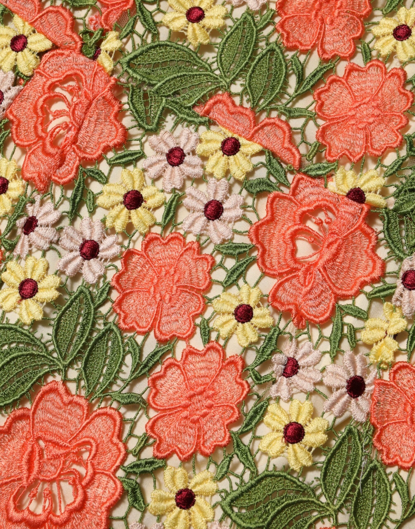 Dolce & Gabbana Mehrfarbiges, mit Blumen besticktes Aline-Minikleid