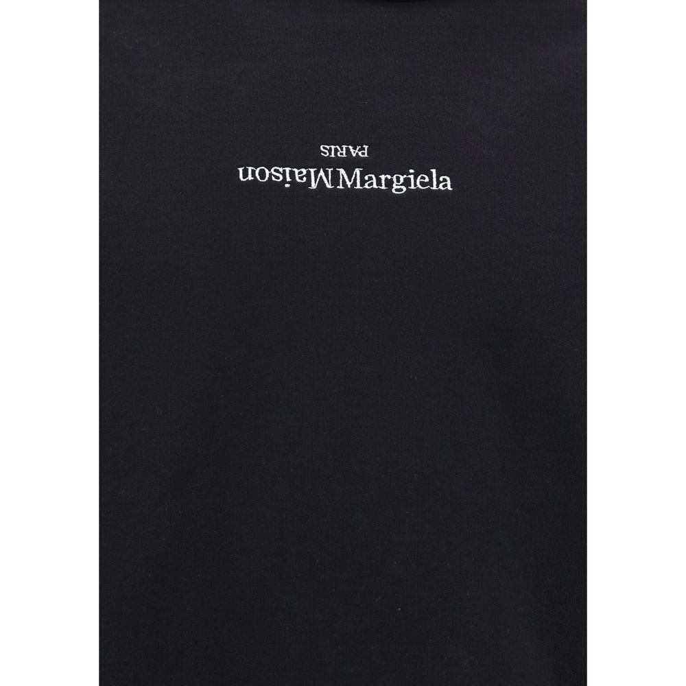 Margiela Baumwoll-Sweatshirt in Schwarz
