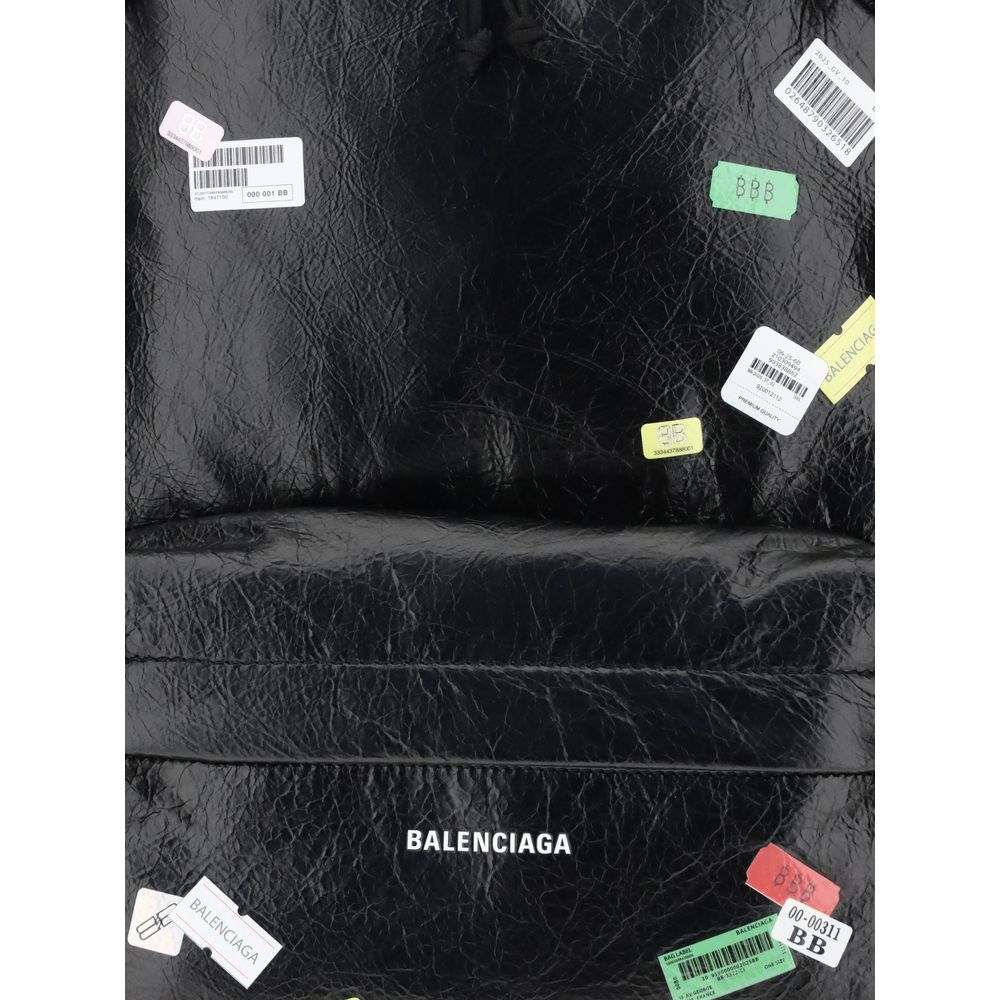 Balenciaga Schwarzer Ovis Aries Aries-Rucksack aus Lammleder