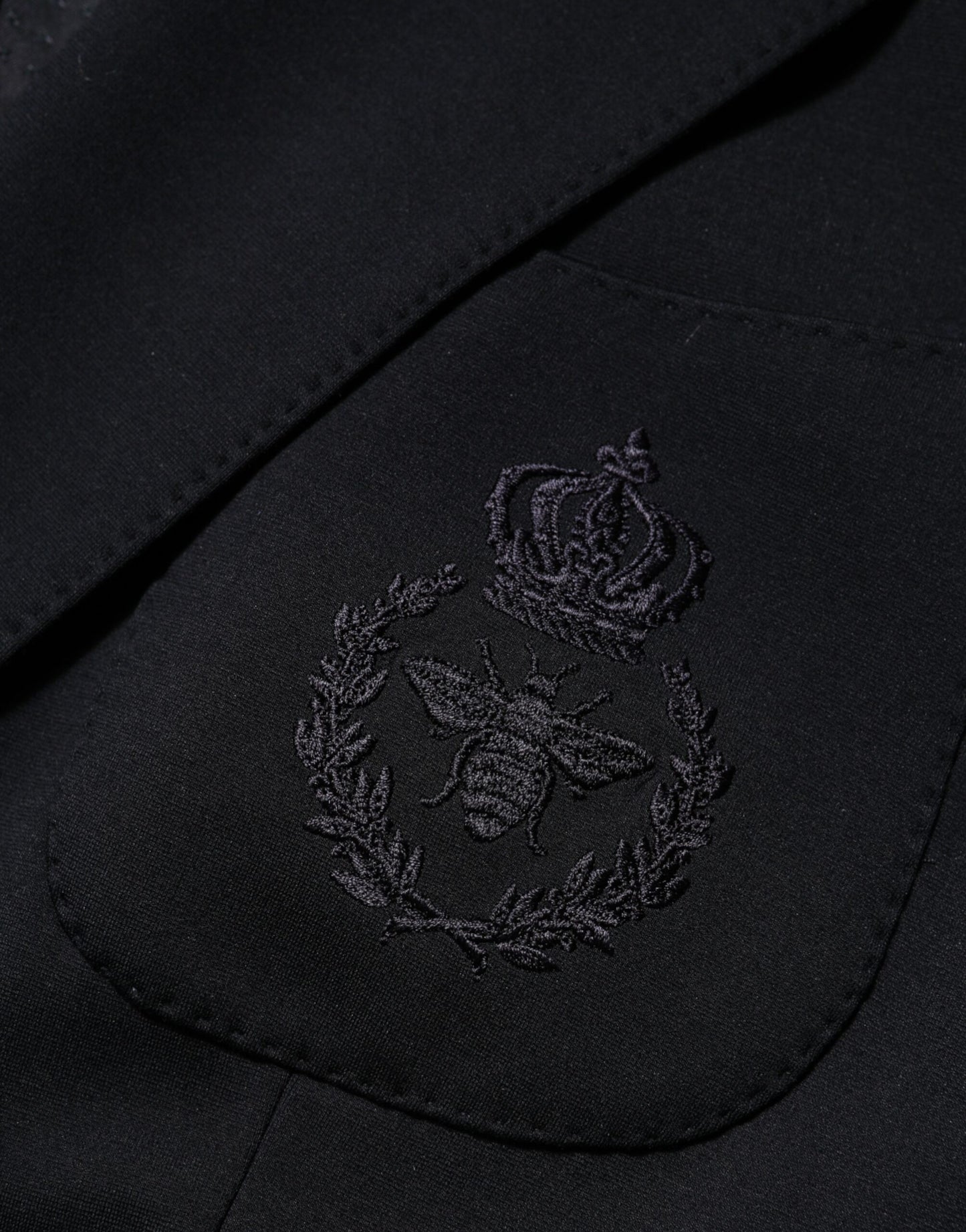 Dolce & Gabbana Schwarzer Viskose 2 Knöpfe Anzug Jacke Blazer