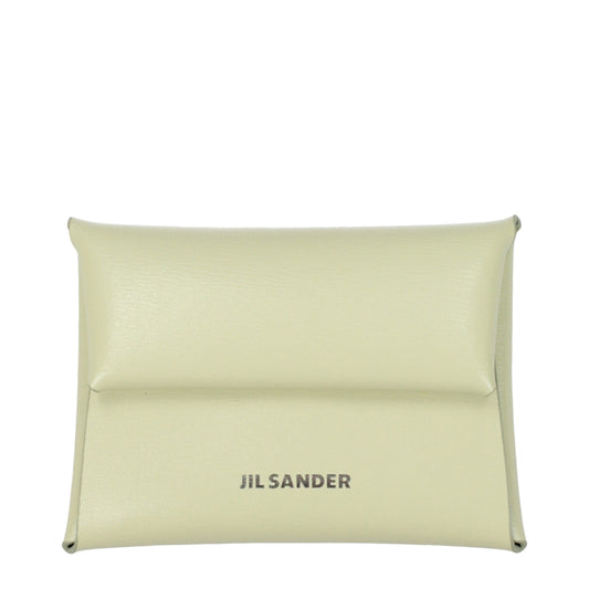 Jil Sander Grüne Leder-Geldbörse