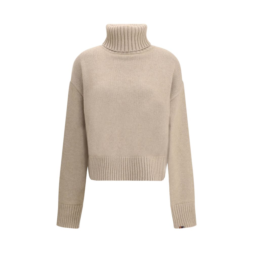 Extreme Cashmere Beiger Kaschmir-Rollkragenpullover