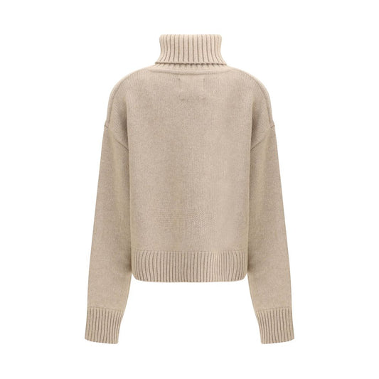 Extreme Cashmere Beiger Kaschmir-Rollkragenpullover