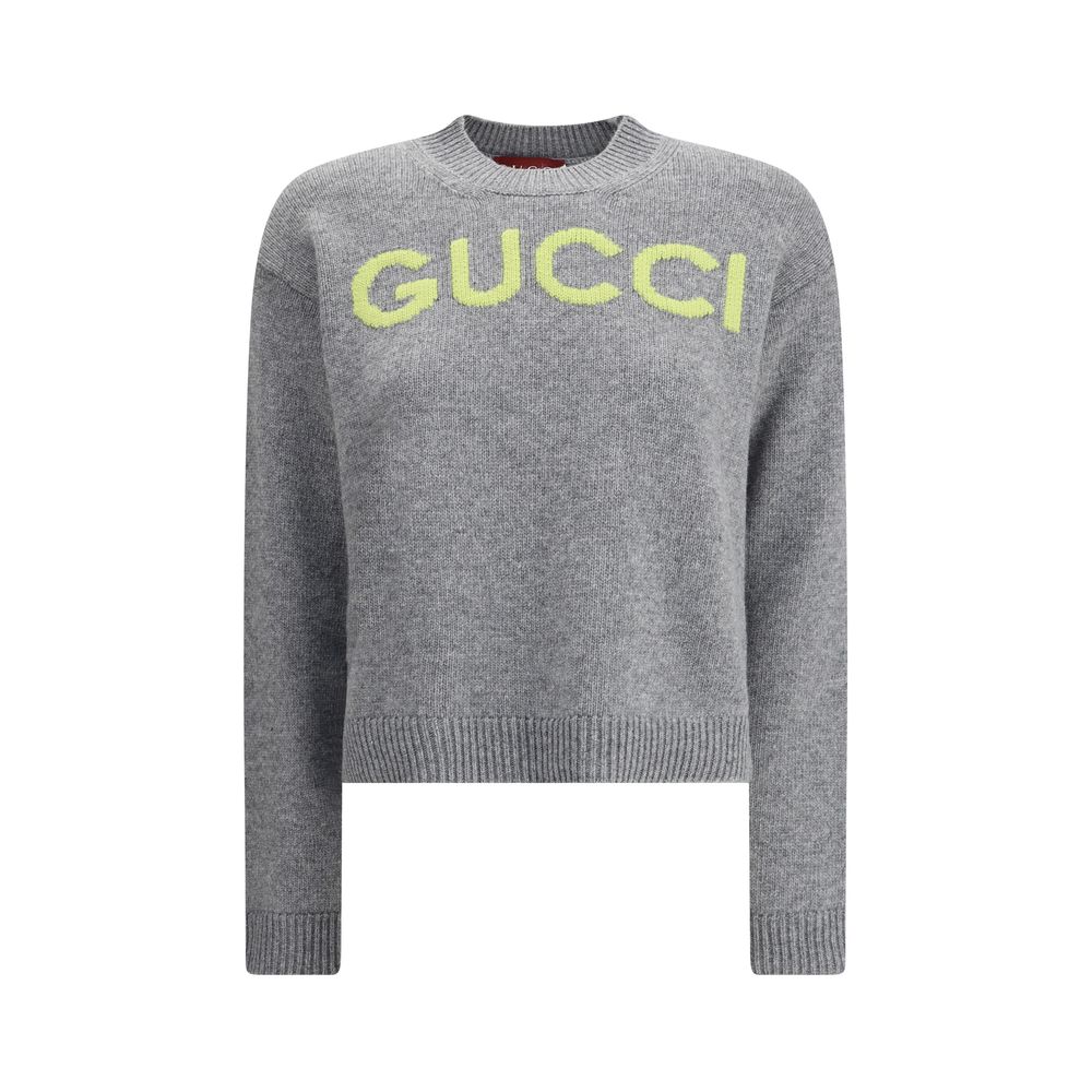 Gucci Grauer Woll-Sweatshirt