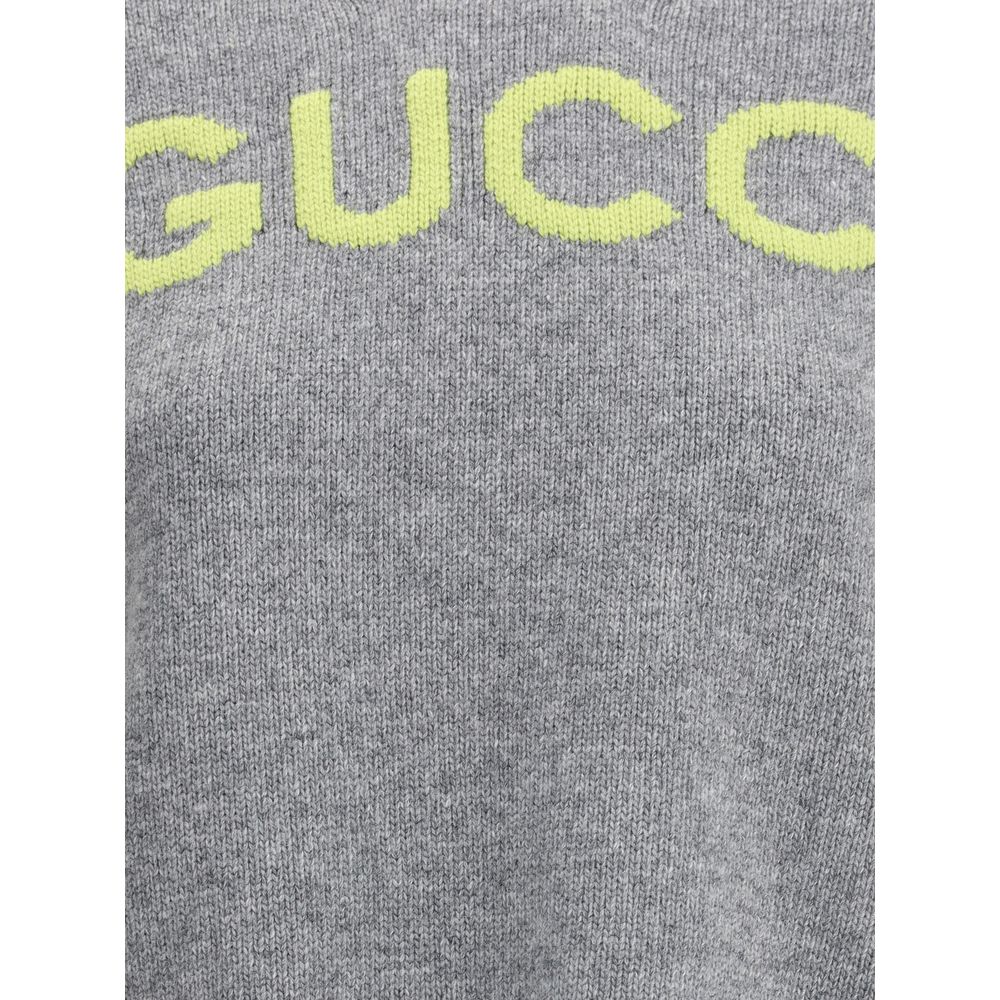 Gucci Grauer Woll-Sweatshirt