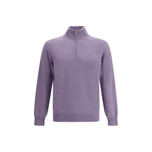 Brunello Cucinelli Lila Kaschmir-Pullover aus reinem Kaschmir