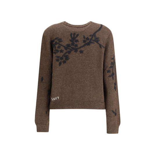 Baziszt Brauner Alpaka-Vicugna-Pacos-Cardigan