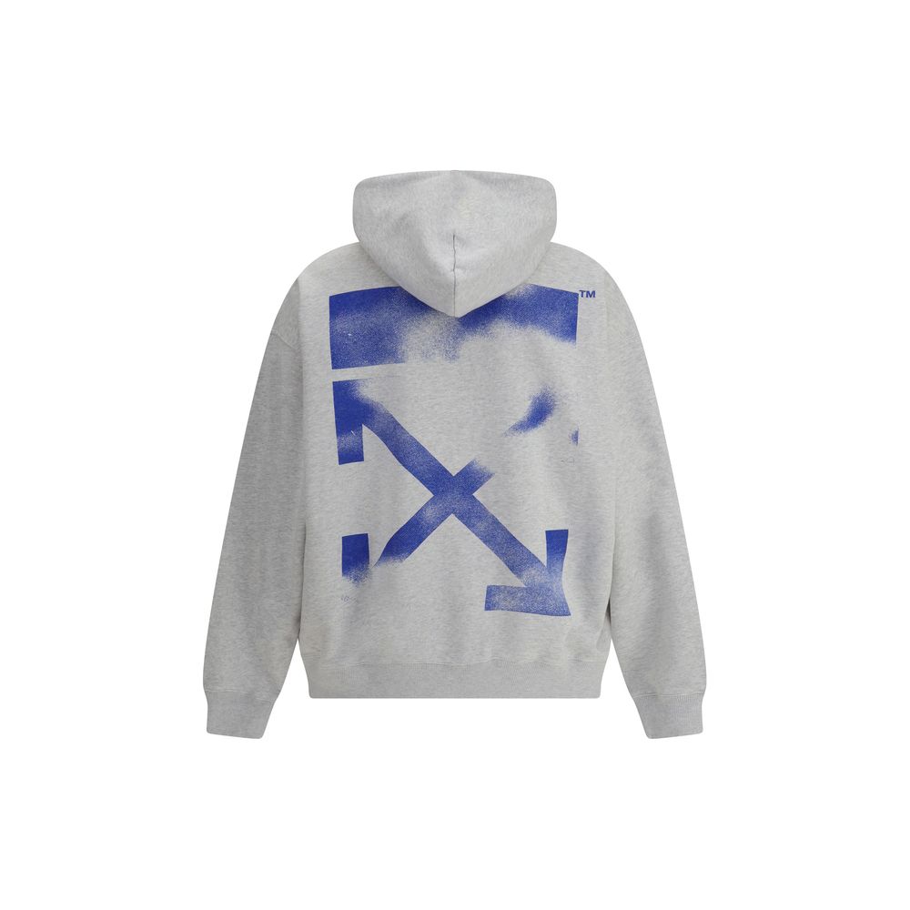 Off-White Grauer Baumwoll-Sweatshirt