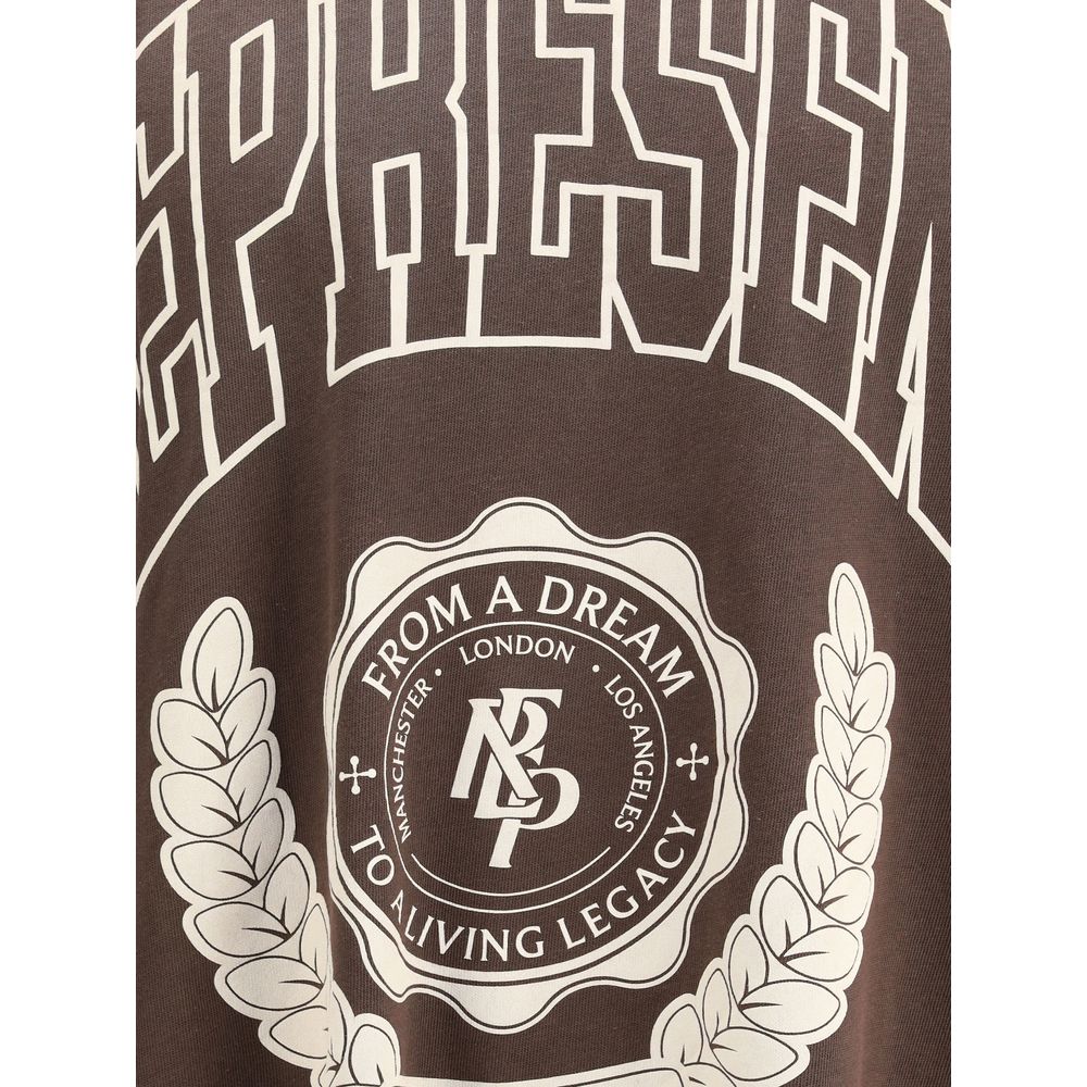 Represent Braunes Baumwoll-T-Shirt