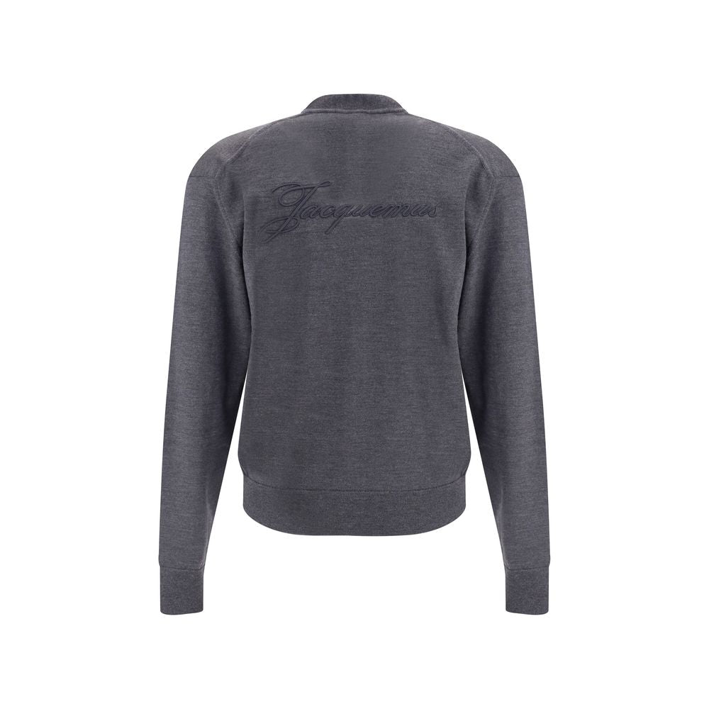 Jacquemus Grauer Merino-Woll-Cardigan