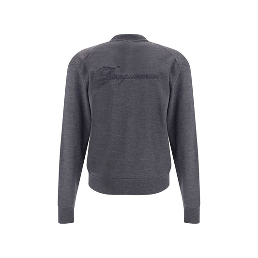 Jacquemus Grauer Merino-Woll-Cardigan
