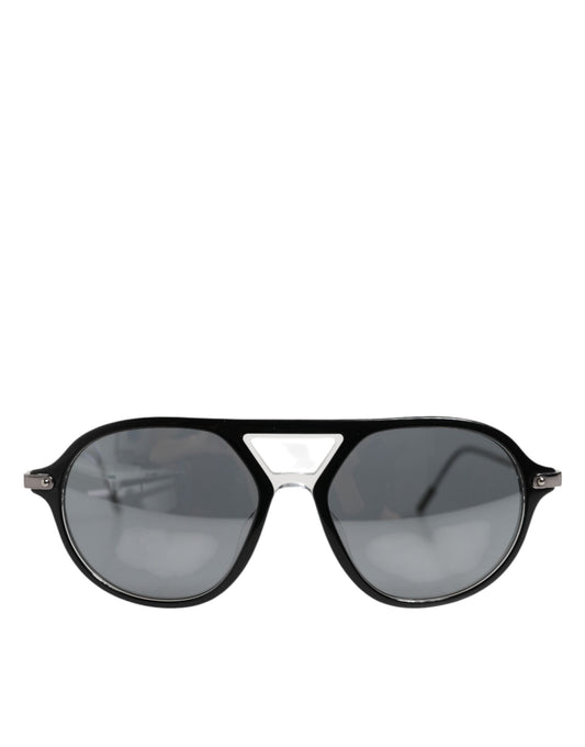 Dolce & Gabbana DG4343F Schwarzer Acetatrahmen Pilot Shades Sonnenbrille
