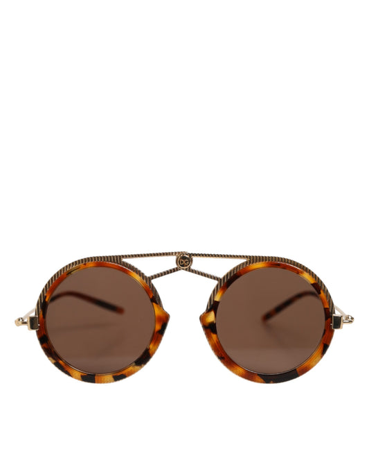 Dolce & Gabbana Gold Havana Rahmen DG Fatto A Mano Sonnenbrille