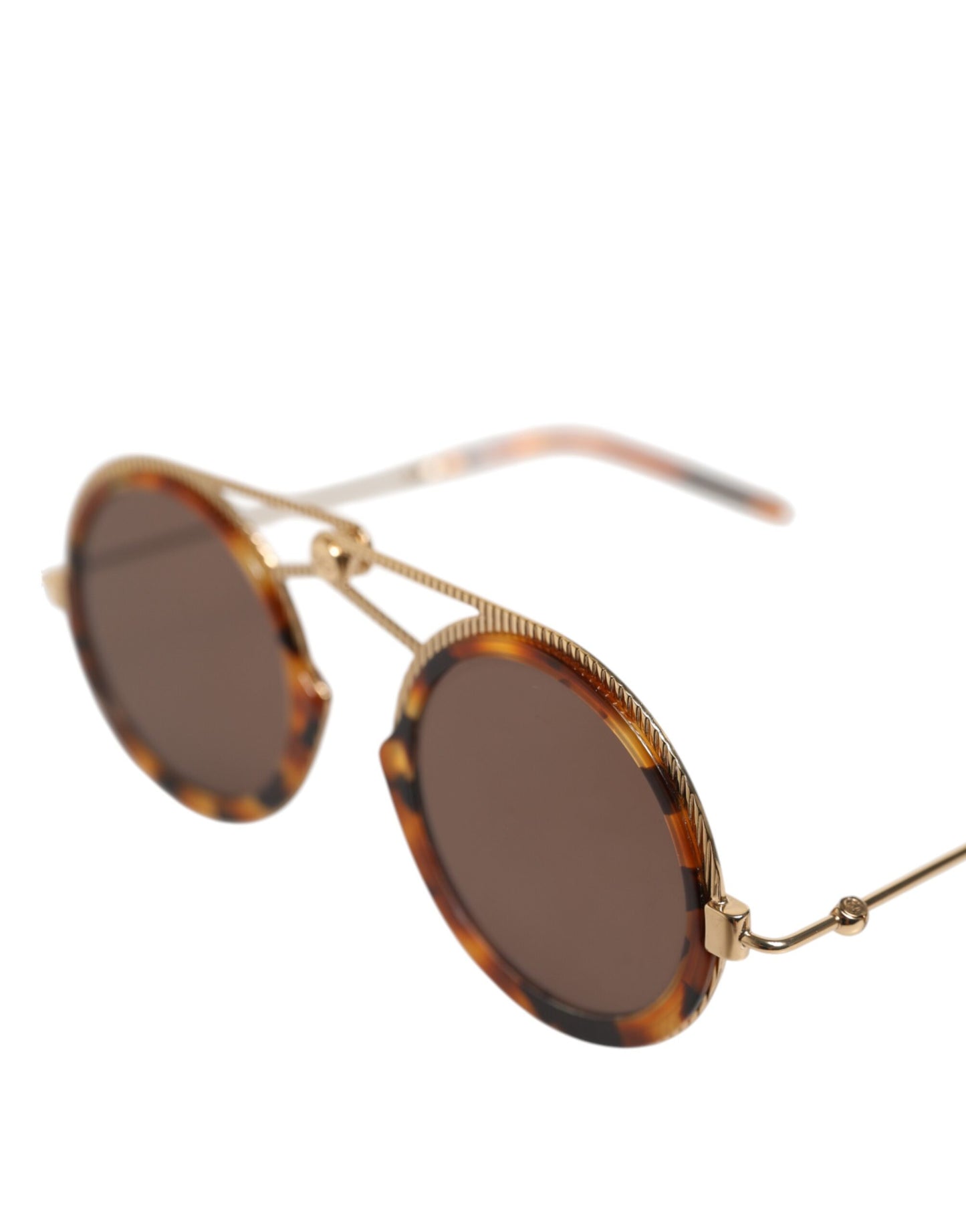 Dolce & Gabbana Gold Havana Rahmen DG Fatto A Mano Sonnenbrille