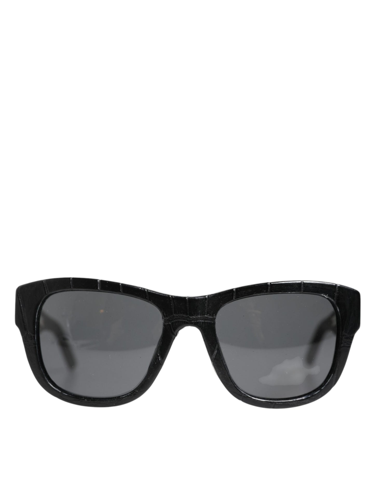 Dolce & Gabbana DG4177 Sonnenbrille mit Lederrahmen und getönten Gläsern