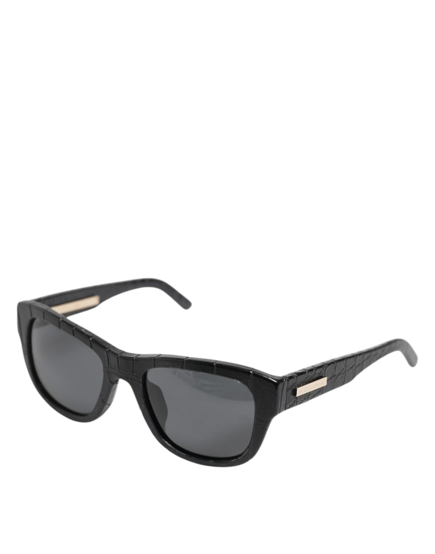 Dolce & Gabbana DG4177 Sonnenbrille mit Lederrahmen und getönten Gläsern