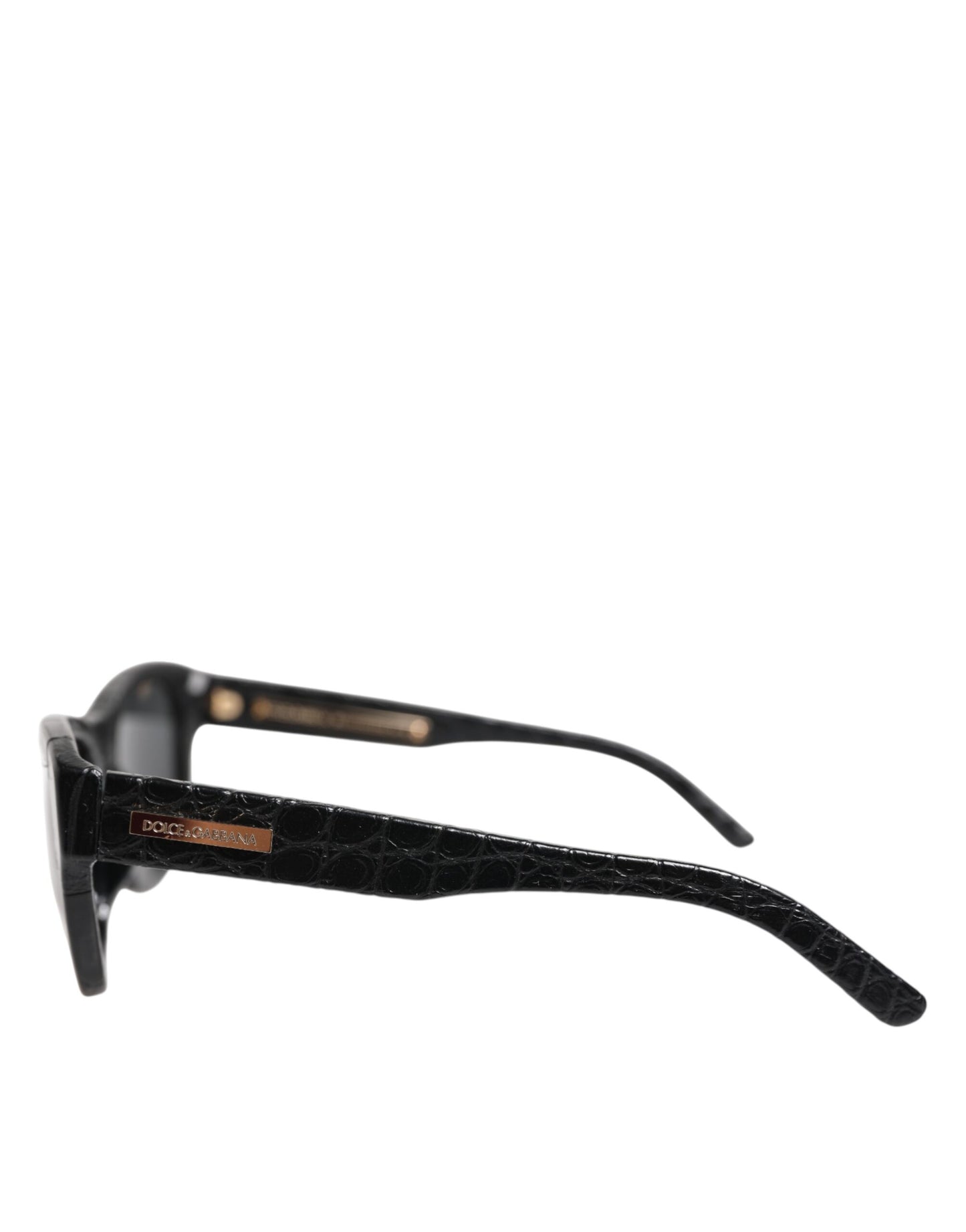 Dolce & Gabbana DG4177 Sonnenbrille mit Lederrahmen und getönten Gläsern