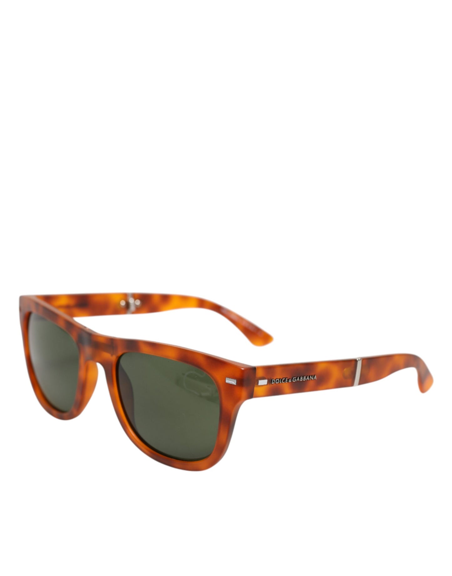 Dolce & Gabbana DG6089 Havana Vollrand-Sonnenbrille mit runden Gläsern und Klappdesign