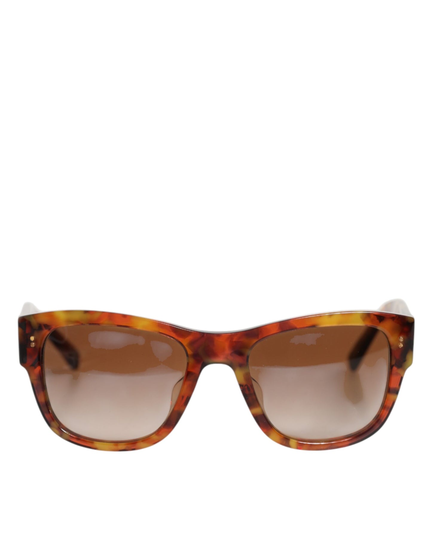 Dolce & Gabbana DG4338F Havana-Braun Vollrand-Sonnenbrille mit runden Gläsern